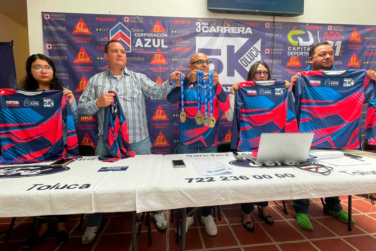 Cruz Azul organiza su tercera carrera atlética en Toluca con premios de hasta 75 mil pesos