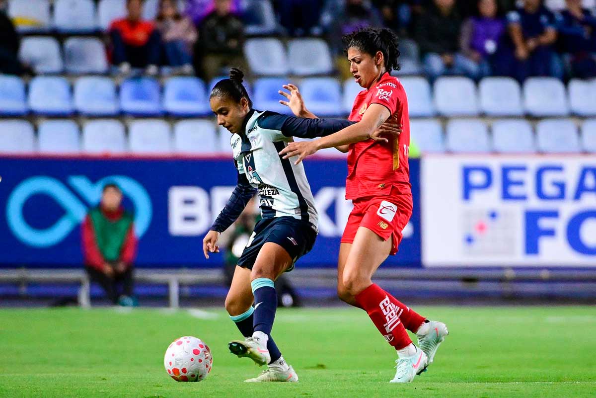 Diablas Rojas del Toluca en partido de la Liga MX Femenil.