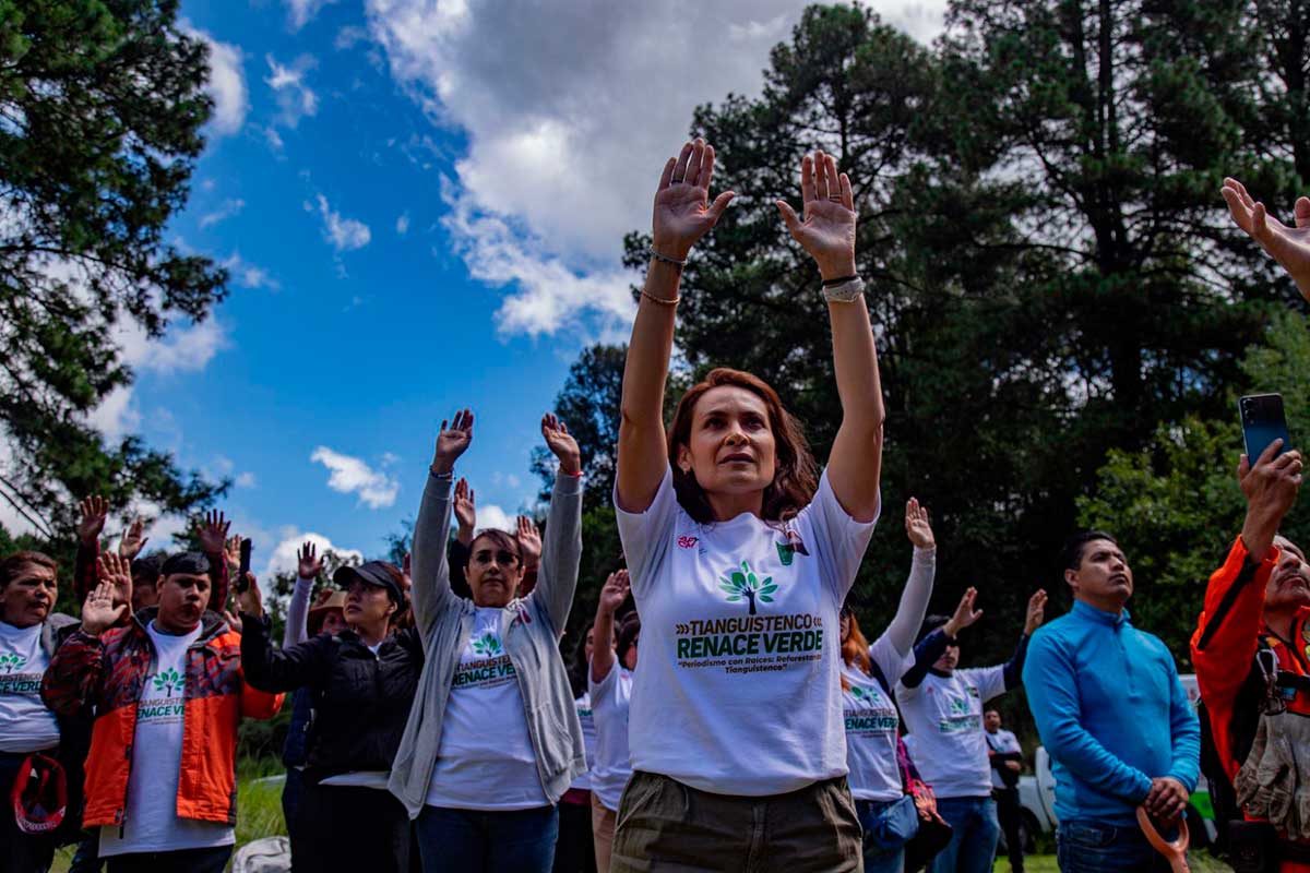 “Periodismo con Raíces” impulsa la reforestación y conciencia ambiental en Santiago Tianguistenco