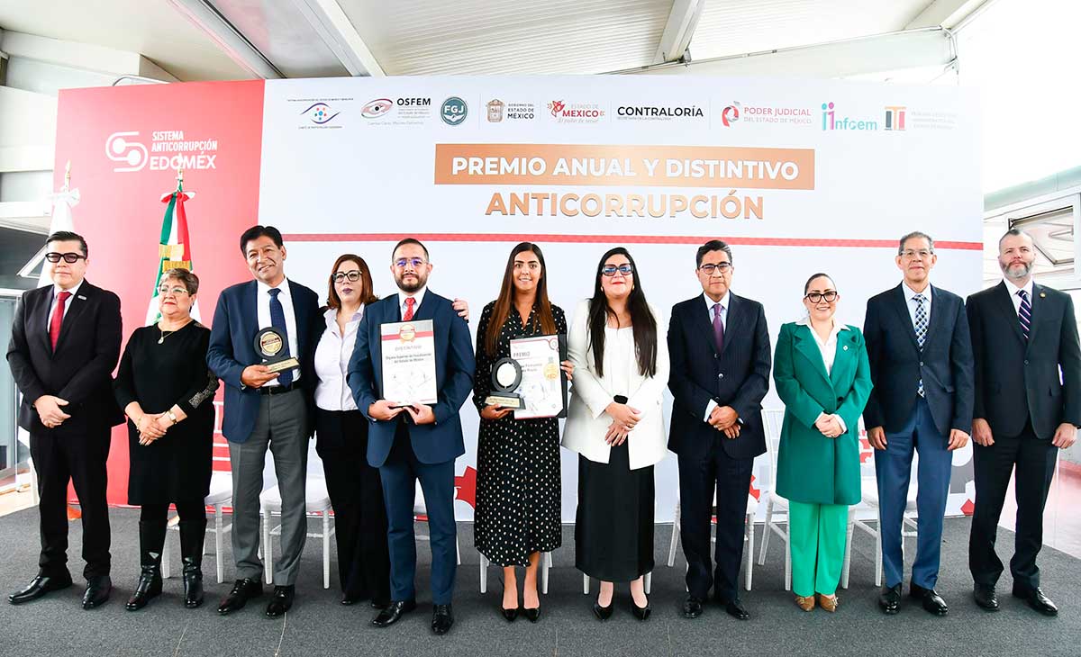 Premio Anticorrupción 2024: Edoméx reconoce a servidores y organismos ejemplares