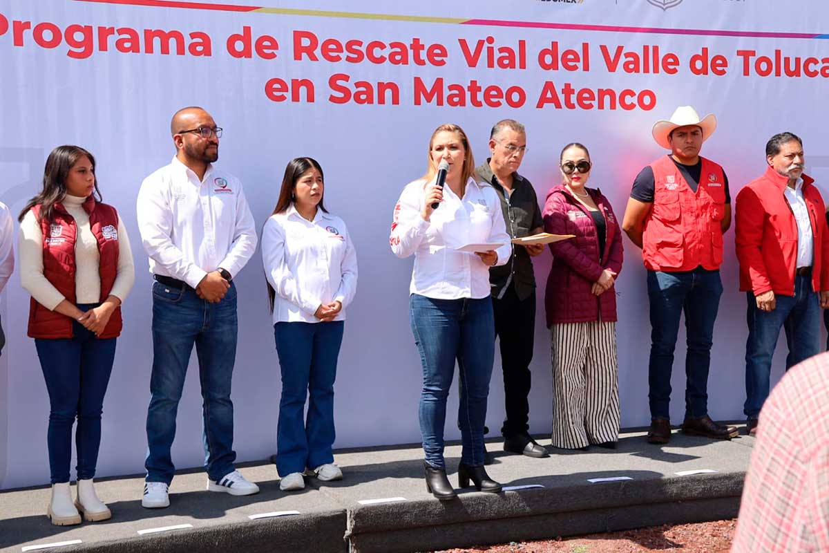 San Mateo Atenco arranca programa de mejoramiento de infraestructura vial.