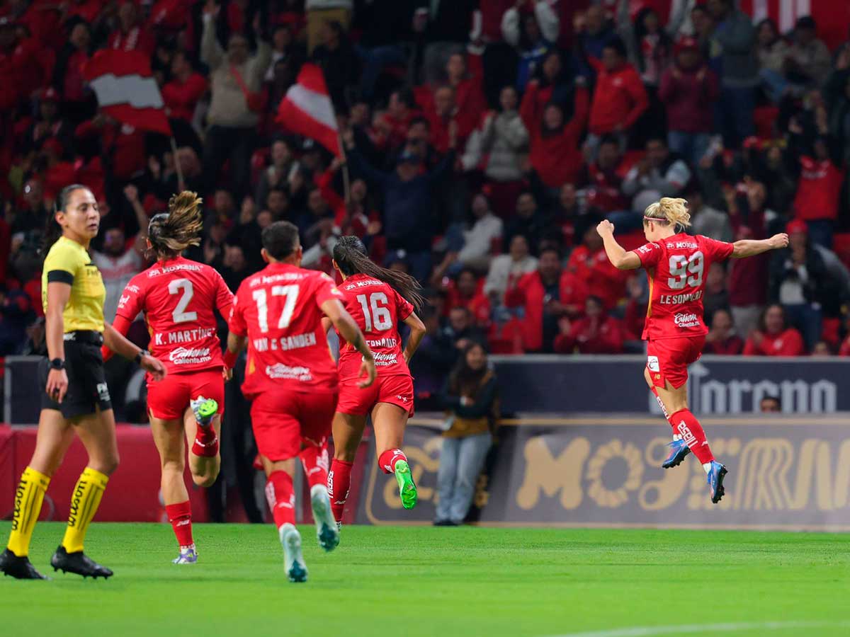 Toluca Femenil vence a León en partido de la Liga MX.