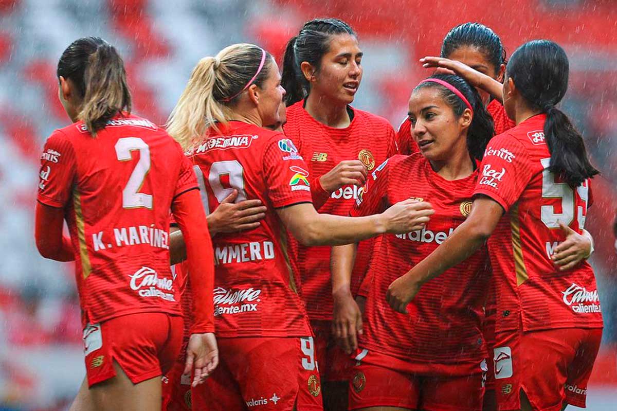 Toluca femenil derrota 2-0 a Querétaro y se mantiene en el Top 5 de la Liga MX