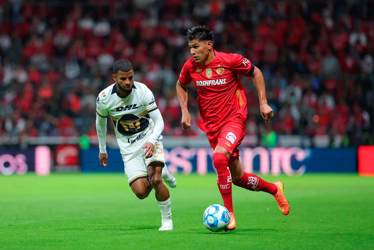 Toluca y Pumas firman empate 1-1 en el Nemesio Diez