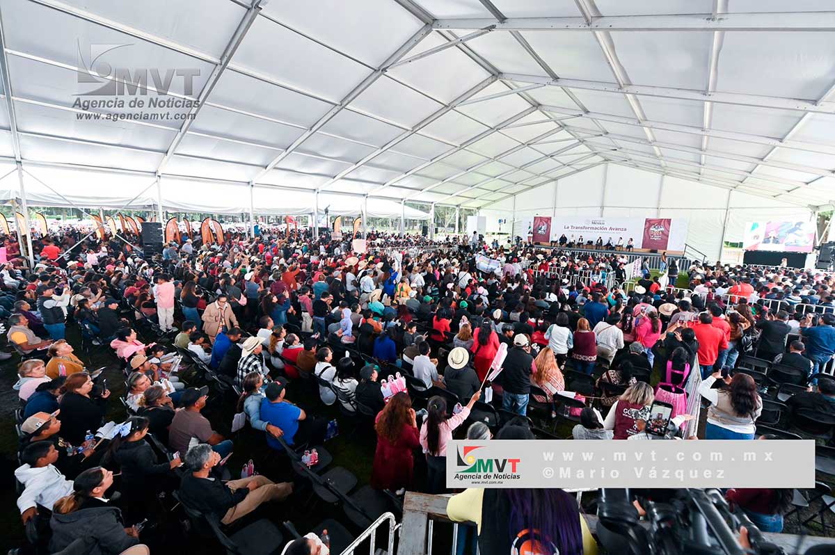 Evento político de la presidencia de México e el Edomex.