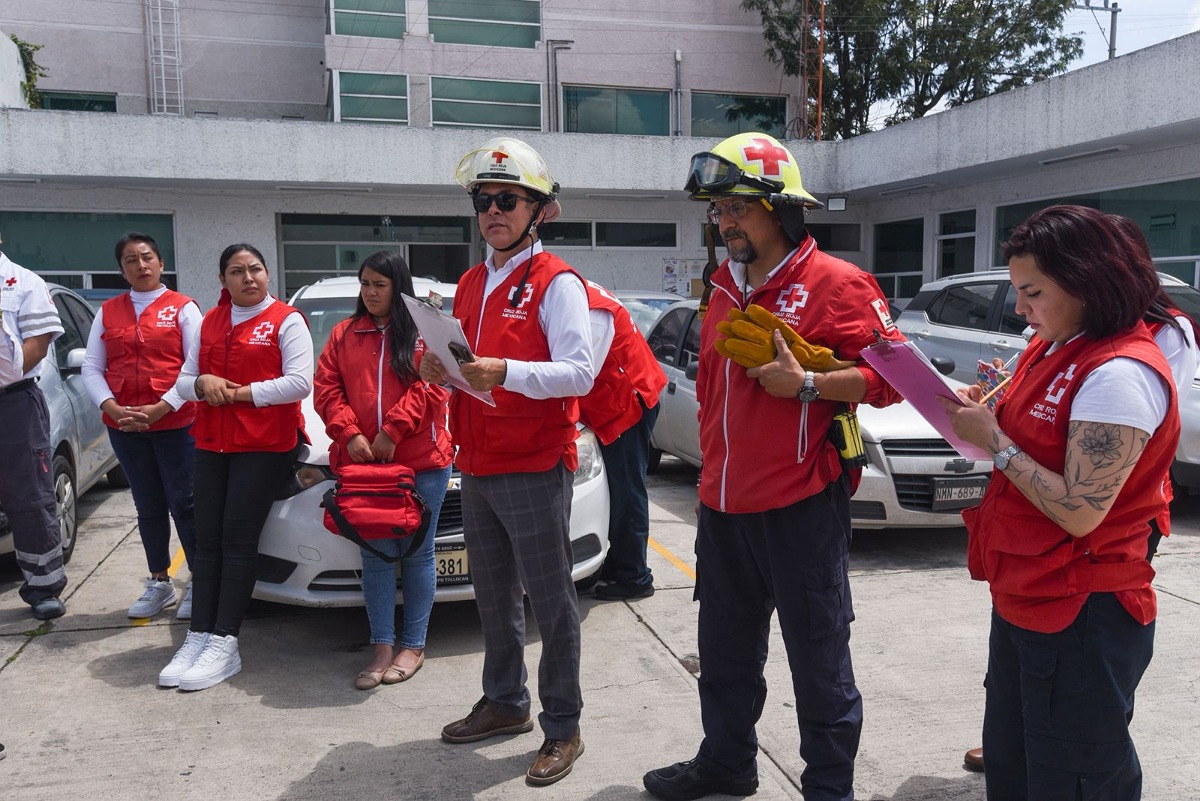 Cruz Roja Mexicana participa en el Simulacro Nacional 2025 con hipótesis de sismo e incendio