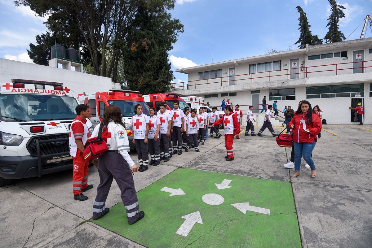 Cruz Roja participa en el segundo simulacro nacional.