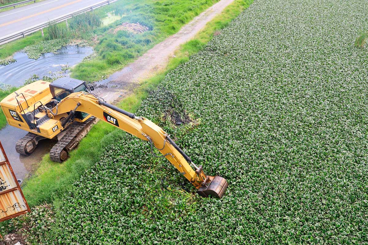 Gobierno de San Mateo Atenco y CONAGUA refuerzan acciones en puntos críticos del río Lerma