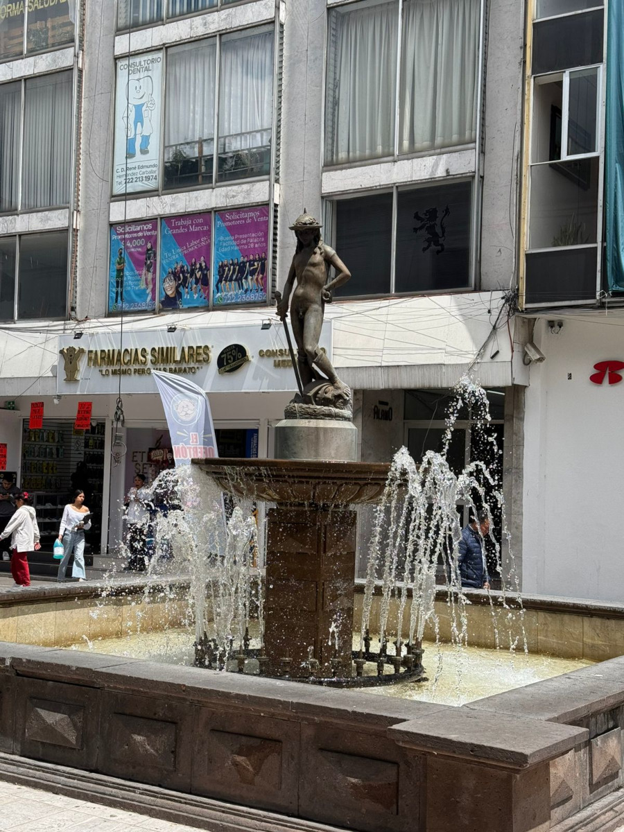 Toluca restaura la embemática escultura de David.