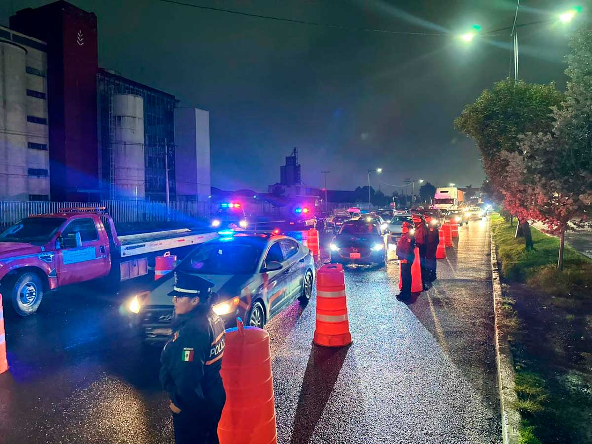 Operativo Conduce sinAlcohol en Toluca.