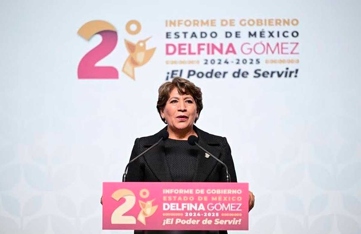 Delfina Gómez gobernadora del Edomex.