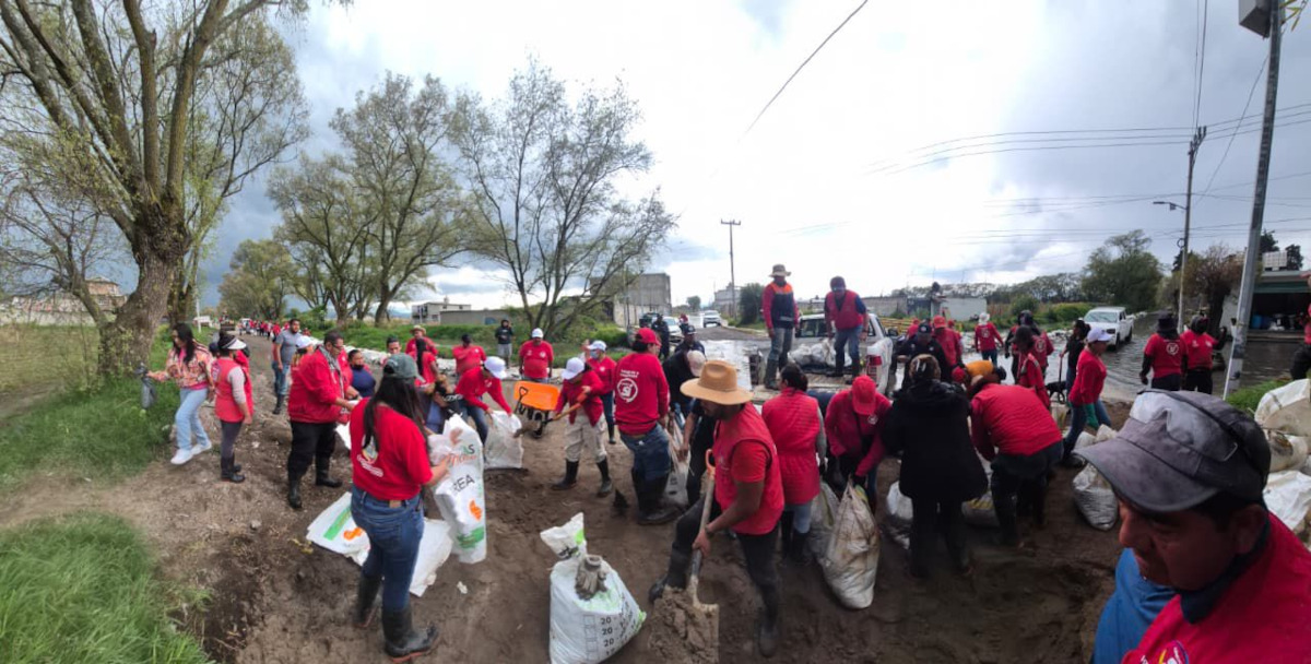 San Mateo Atenco refuerza acciones preventivas ante lluvias en el barrio de Guadalupe