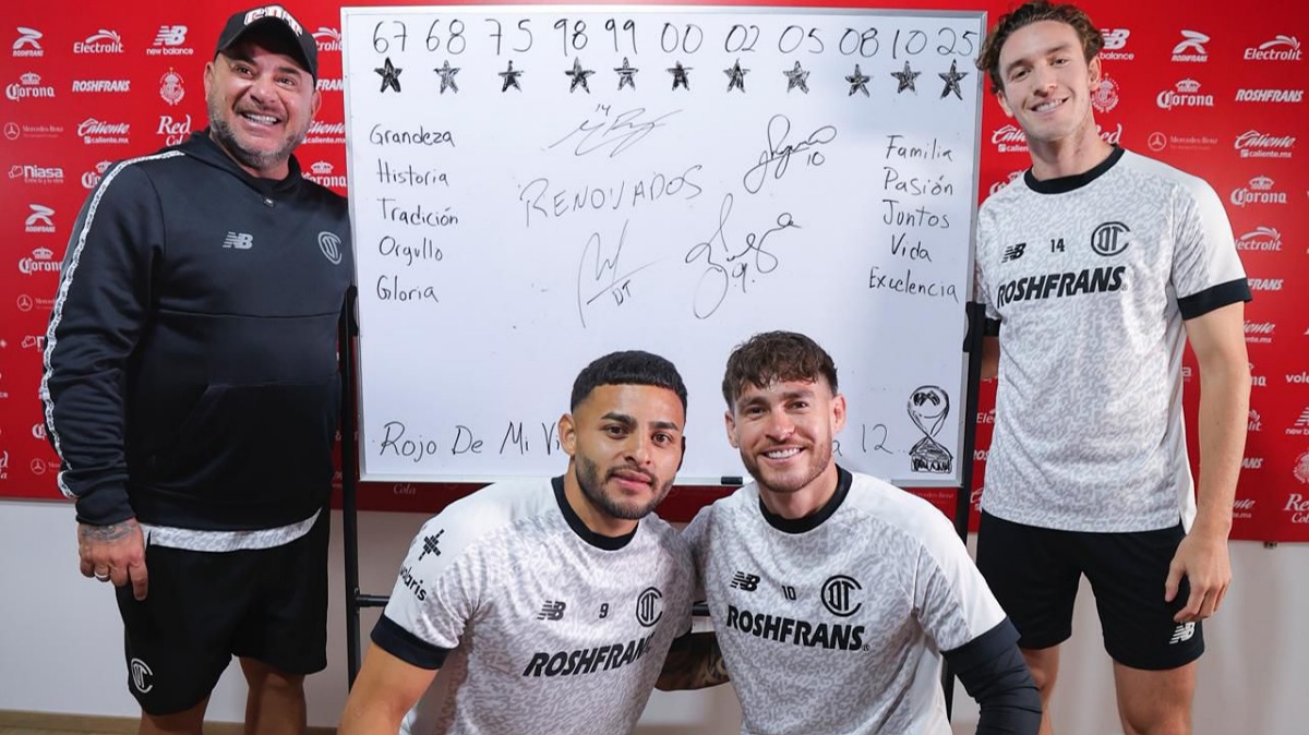 Toluca renueva a Alexis Vega, Marcel Ruiz, Jesús Angulo y Antonio Mohamed