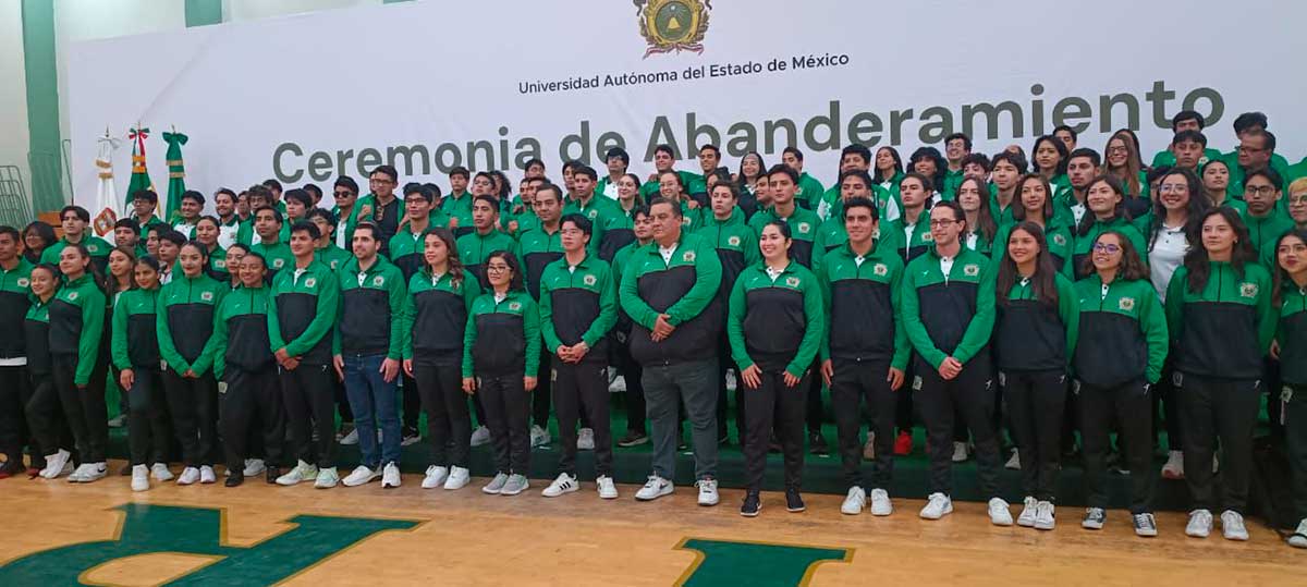 UAEMéx abanderó a su delegación rumbo a los Campeonatos Nacionales Universitarios ANUIES 2025
