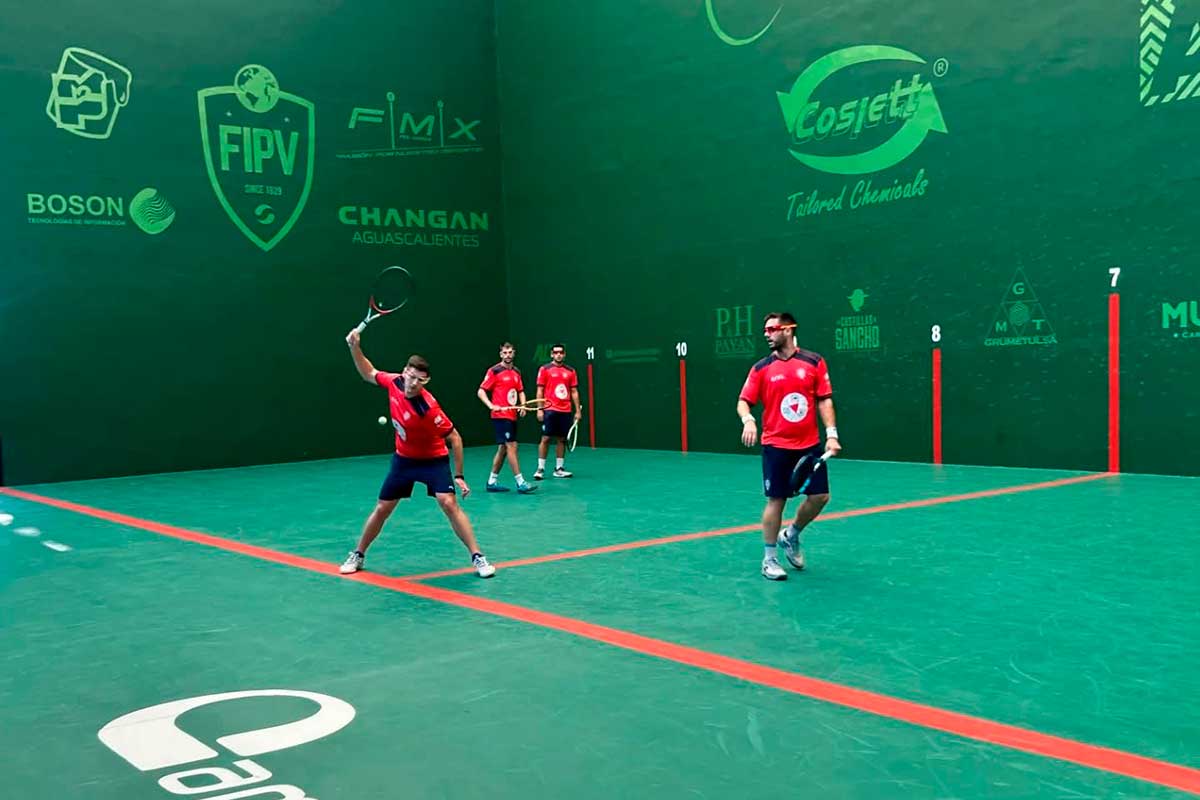 Deportistas mexiquenses en la Copa Liga de Naciones de Frontón 2025.