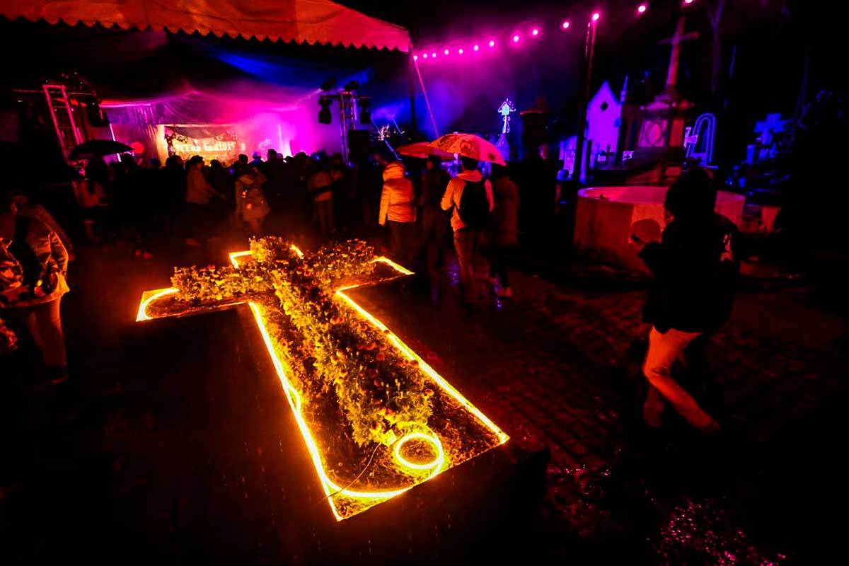 Noches de tradiciòn durante la Feria del Alfeñique en Toluca.