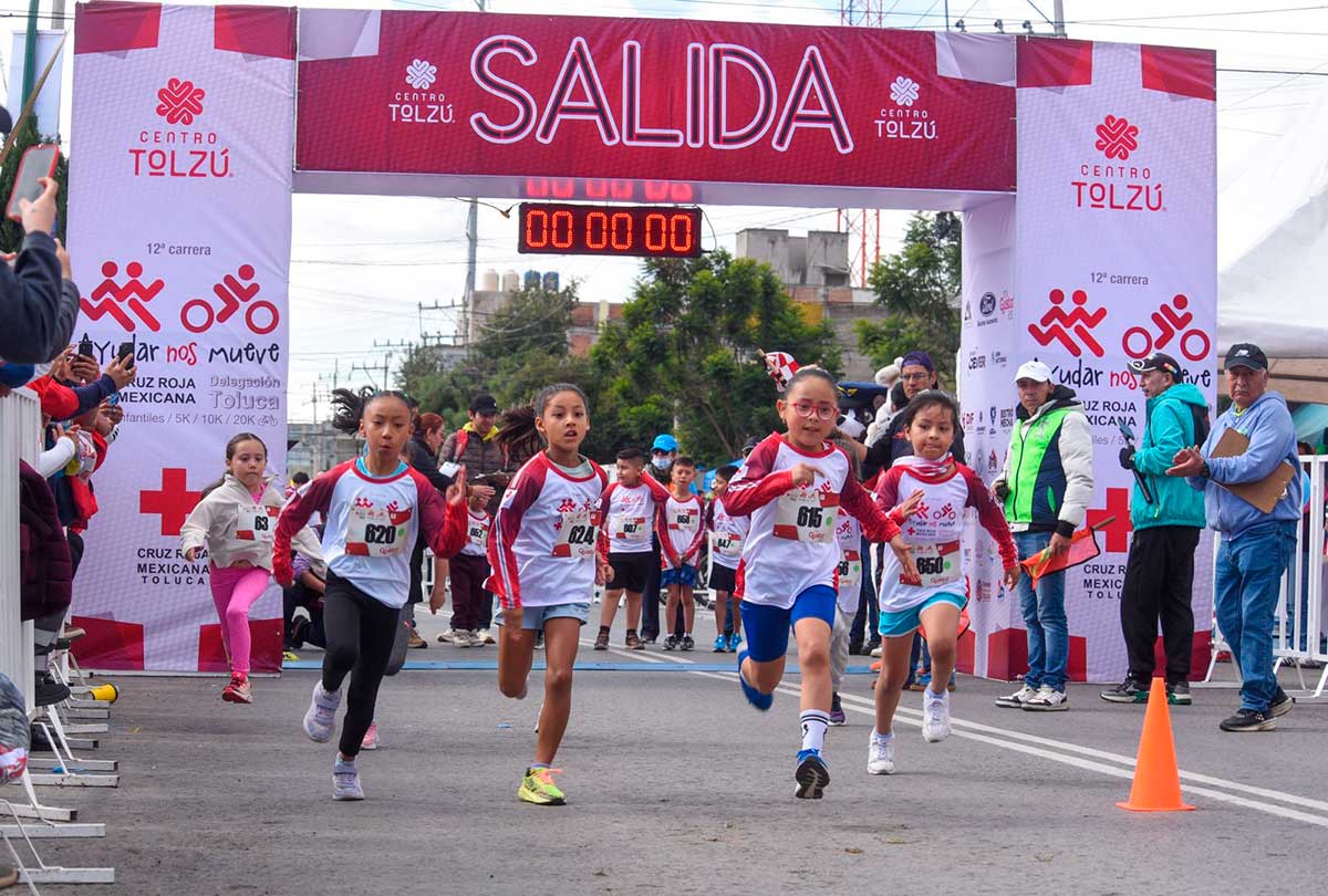 Mil corazones laten por una causa: Cruz Roja Toluca celebra la 12ª carrera “Ayudar Nos Mueve” con gran éxito