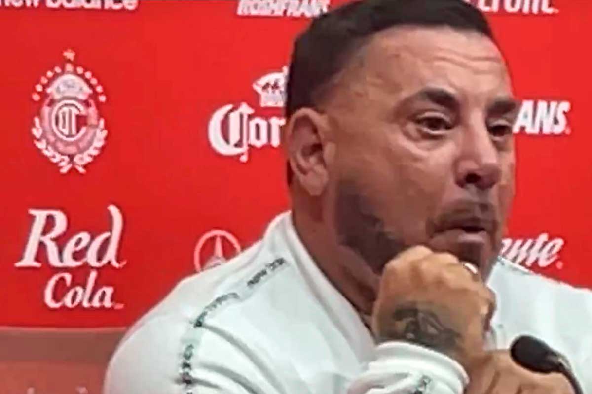 Antonio Mohamed, técnico de los Diablos Rojos del Toluca.