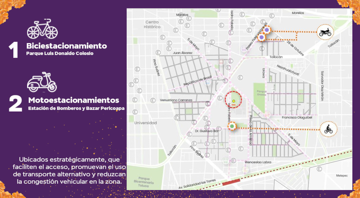 Rutas del Alfeñique Bus en Toluca.