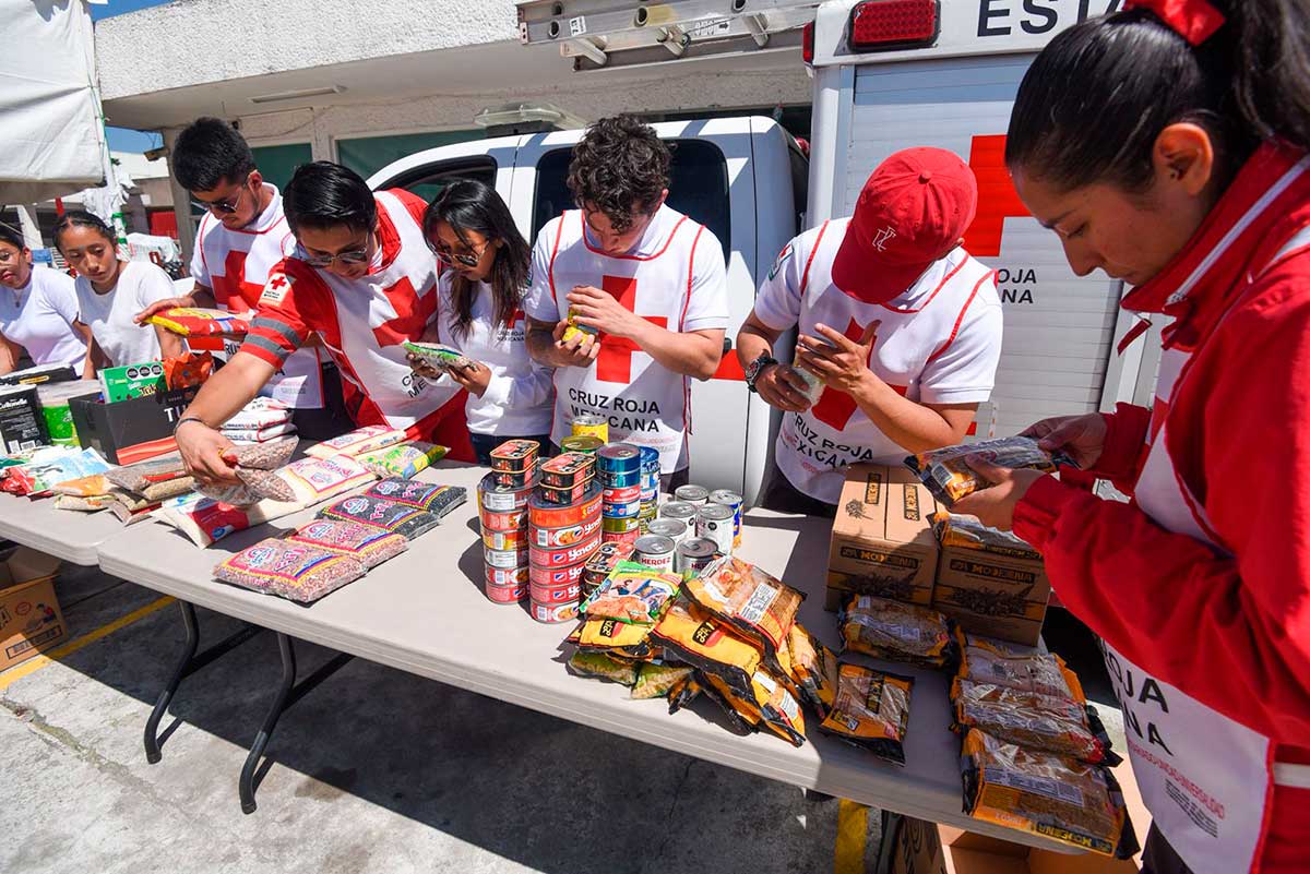 Centros de Acopio de Cruz Roja Mexicana.