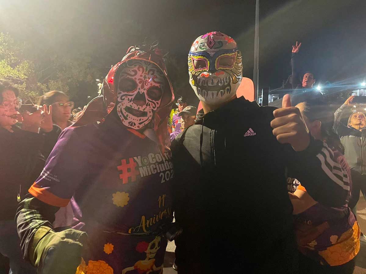 Corredores de actividad de día de muertos en Toluca.
