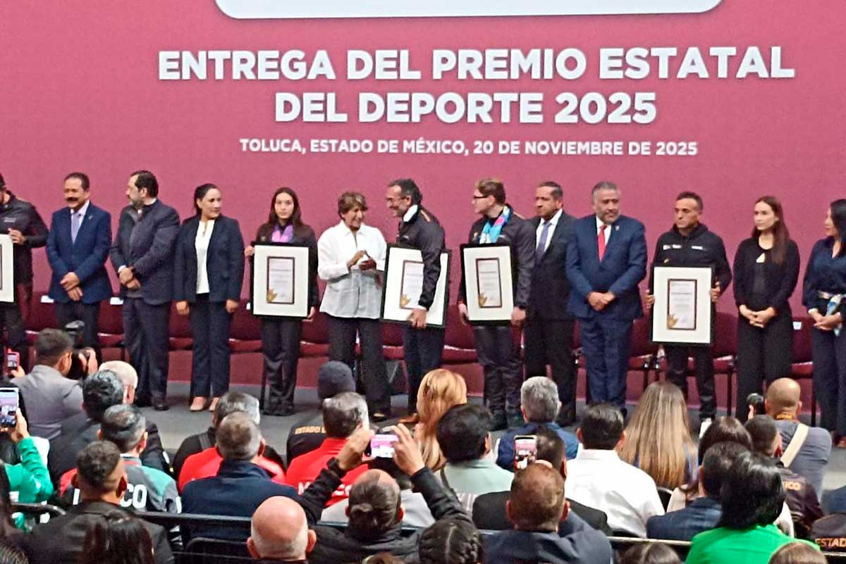 Delfina Gómez reconoce a lo mejor del deporte mexiquense con el Premio Estatal del Deporte 2025