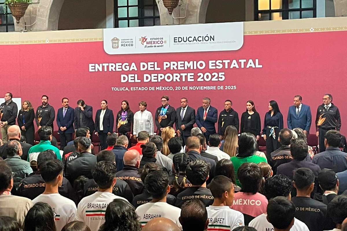 Gobierno del Edomex entrega el Premio Estatal del Deporte 2025.