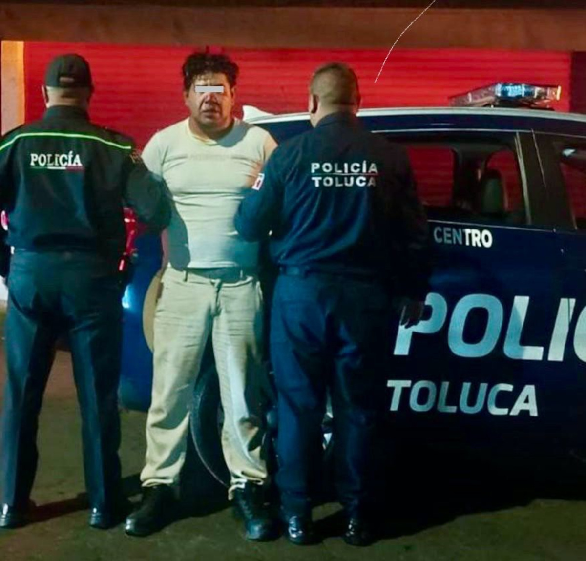 Detenido por robo en Toluca.