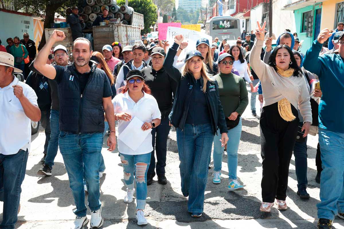 Huixquilucan mejora la movilidad en San Fernando con la repavimentación de la calle Diagonal 5