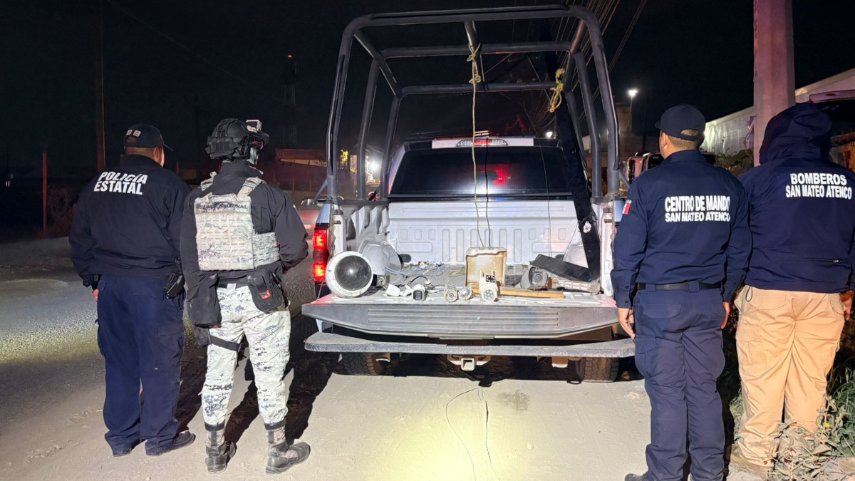 Retiran camaras de videovigilancia en San Mateo Atenco.