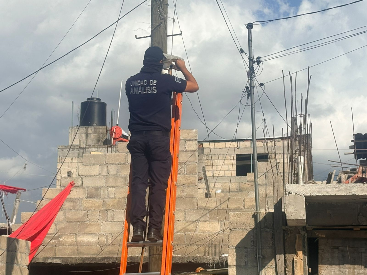 Retiran camaras de videovigilancia en San Mateo Atenco.