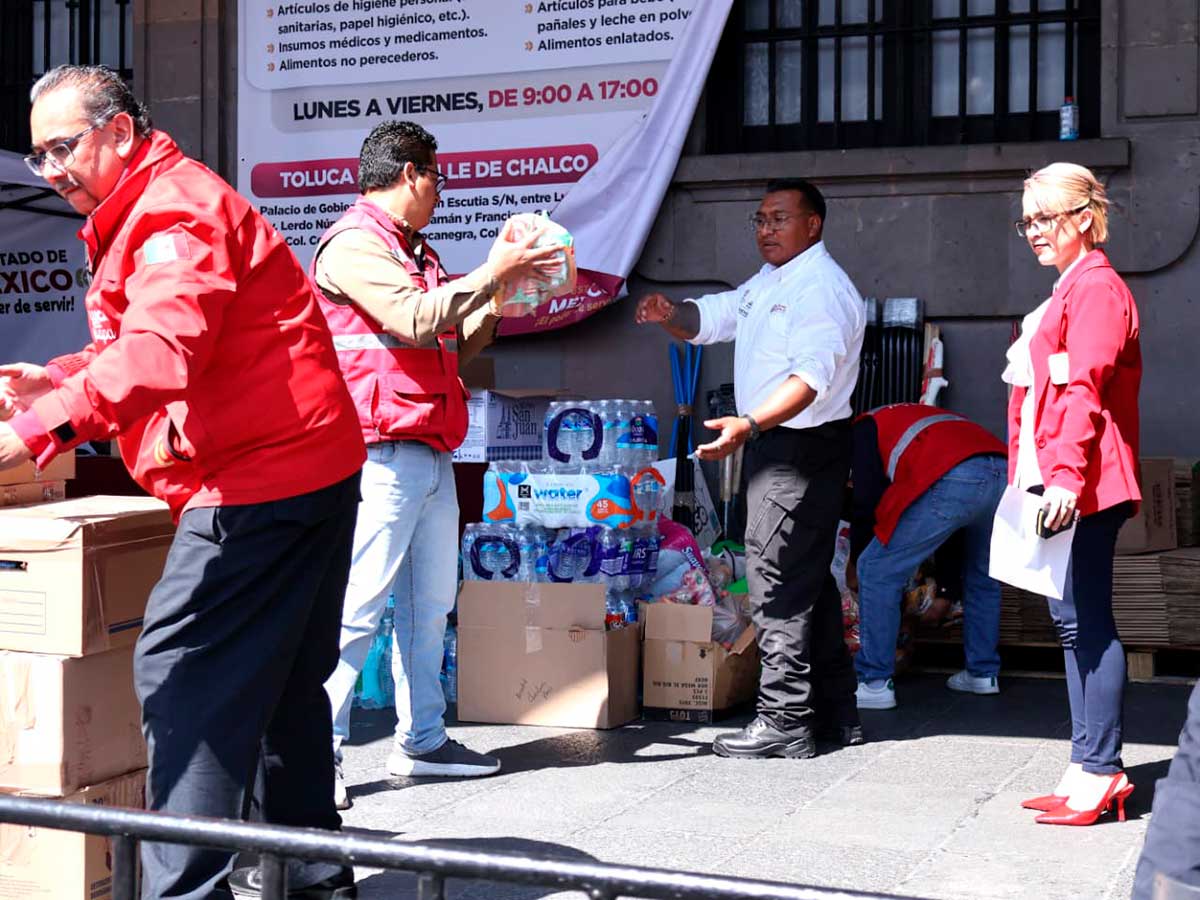 Víveres recaudados en los conciertos del Alfeñique en Toluca.