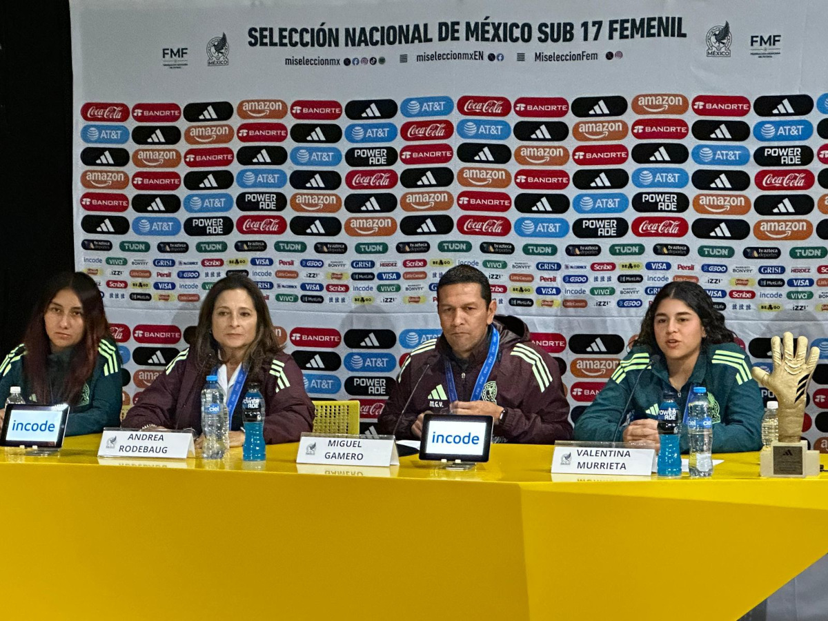 Conferencia de prensa de la Selección Mexicana Femenil Sub-17.