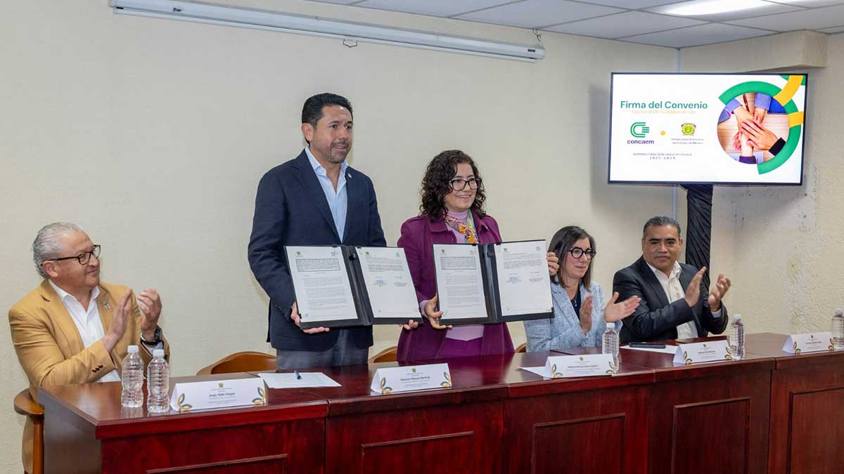 UAEMéx y CONCAEM fortalecen alianza para vincular el conocimiento universitario con el sector productivo
