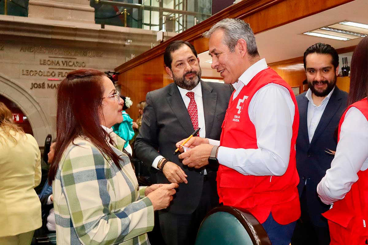 Cruz Roja en la Legislatura Mexiquense.