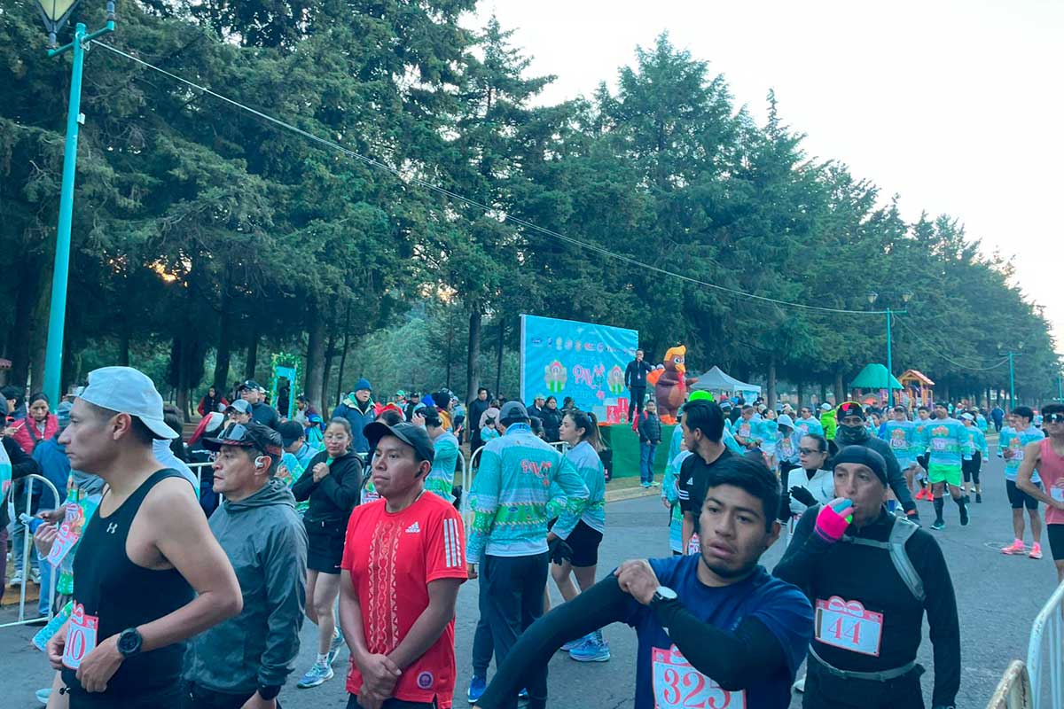 Corredores en Metepec.