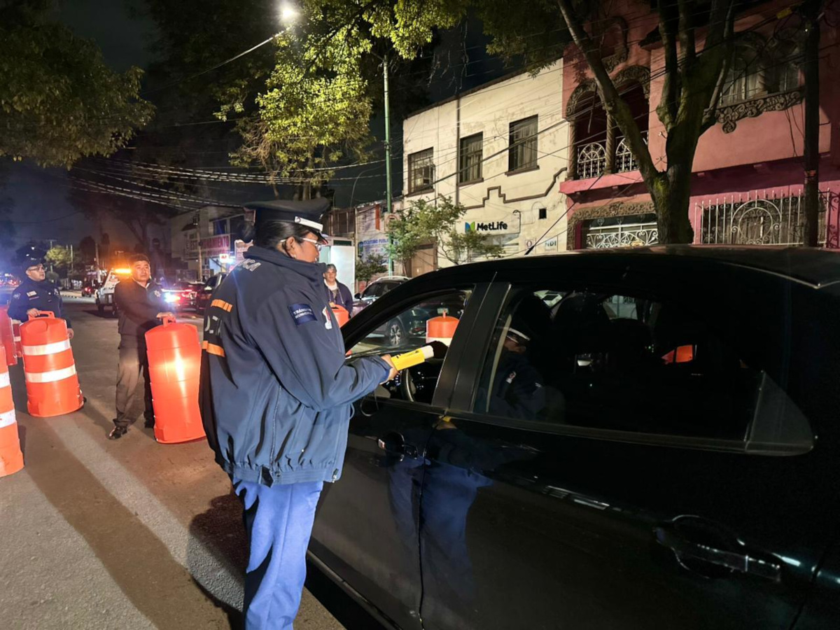 Operativo Conduce sin Alcohol en Toluca.