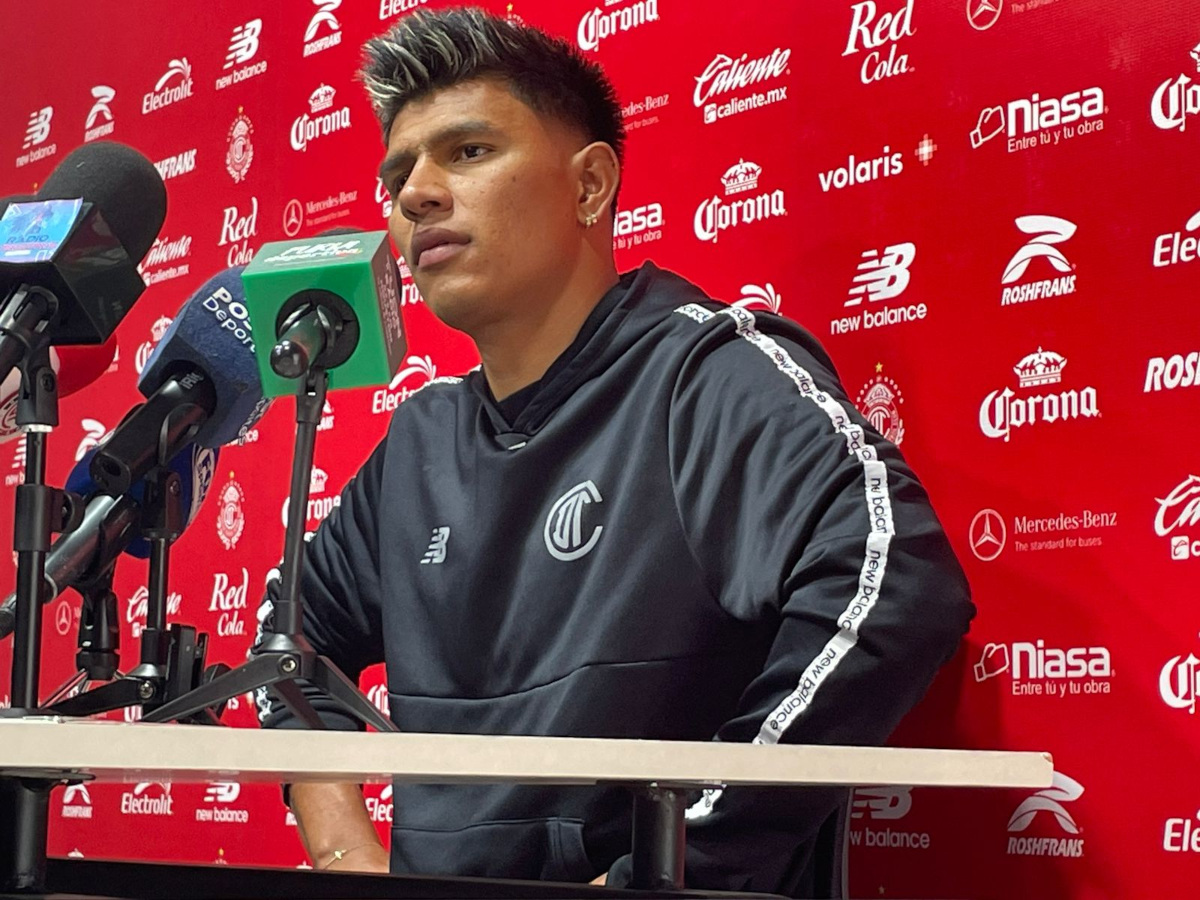 Jesús Gallardo, jugador de los Diablos Rojos del Toluca.