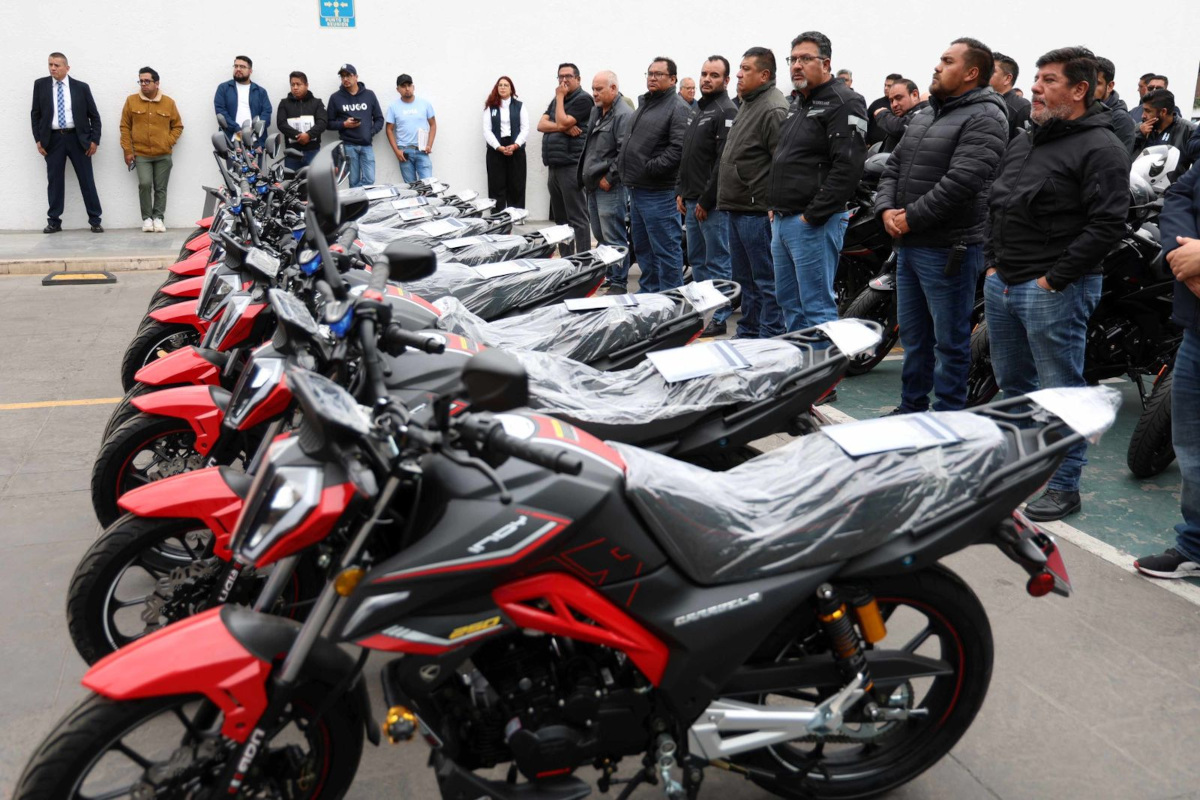Huixquilucan recibe donación de motocicletas para agilizar la atención a la ciudadanía en situaciones de riesgo