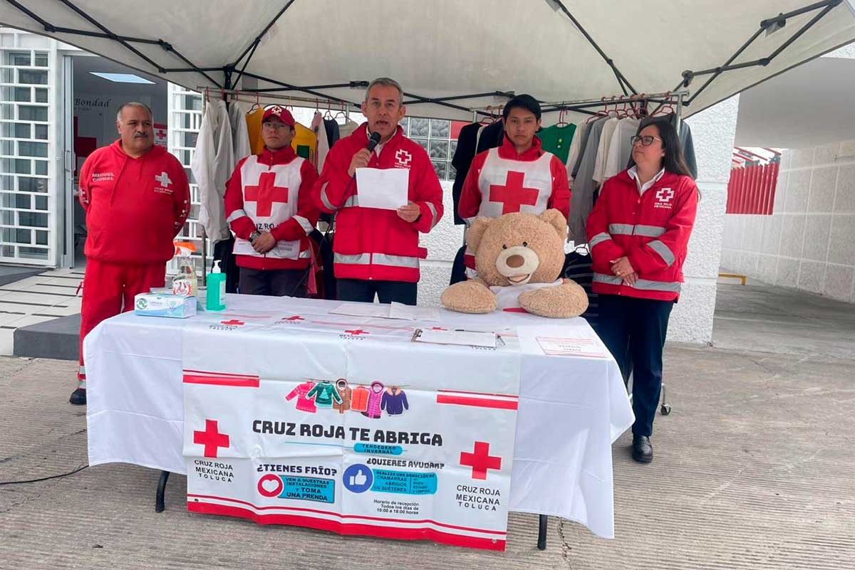 Campaña contra el frío de Cruz Roja Toluca.