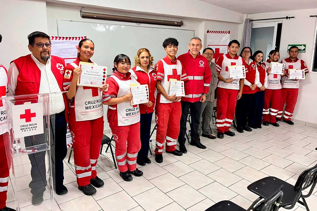 La fuerza del voluntariado posiciona a la Cruz Roja como pilar del trabajo humanitario en el Valle de Toluca