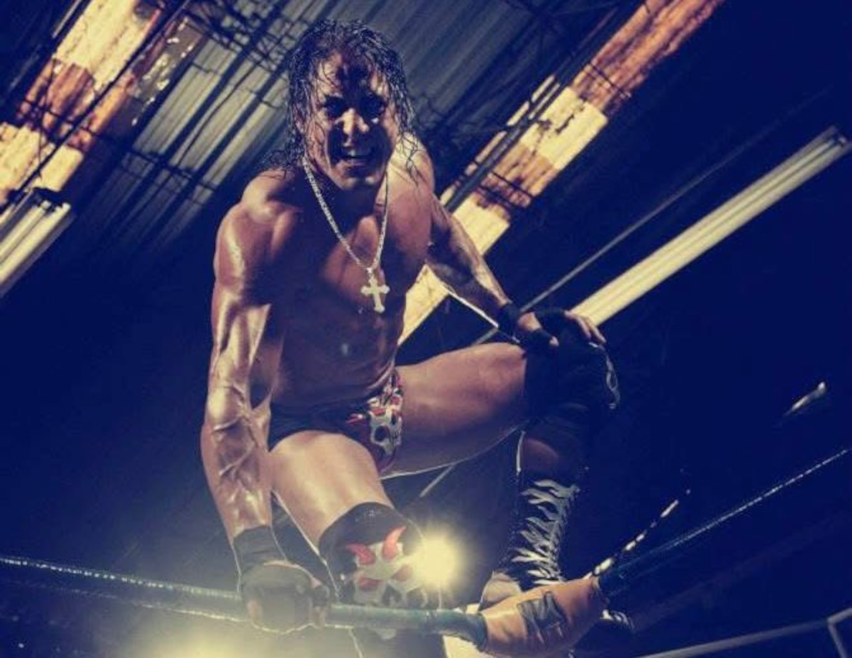 Luchador de la Triple A en Toluca.