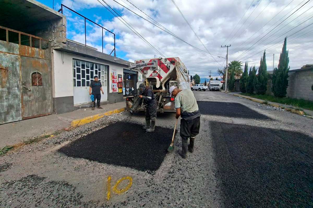 Metepec ha tapado casi 9 mil baches en su programa “Sinba”