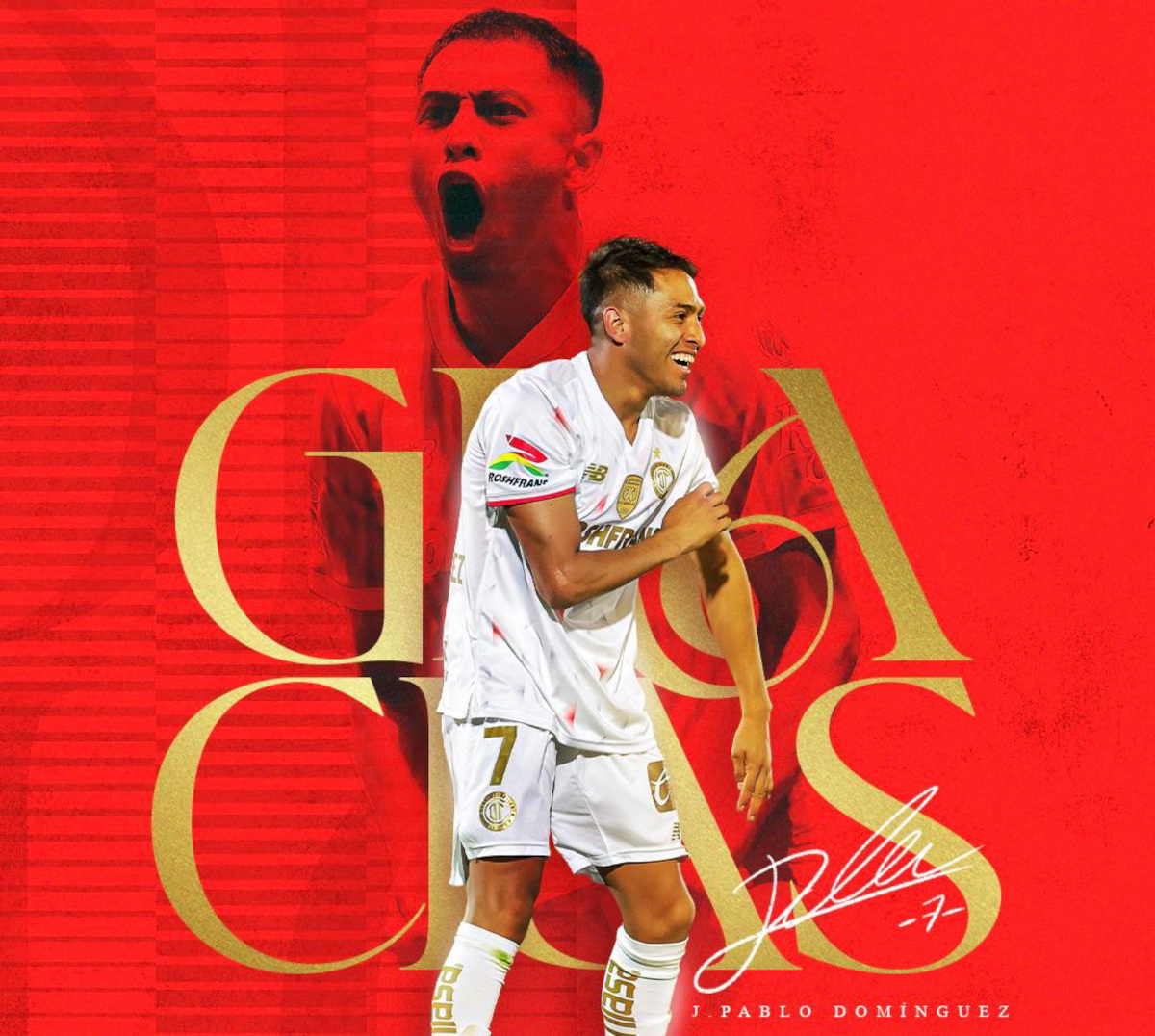 Juan Pablo dominguez del Toluca se va al León.