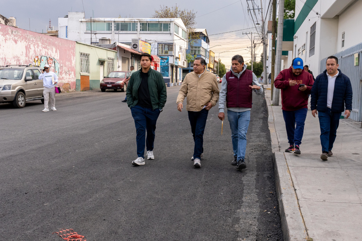 Supervisa Ricardo Moreno rehabilitación de la calle Isabel la Católica y avanza la transformación de Toluca