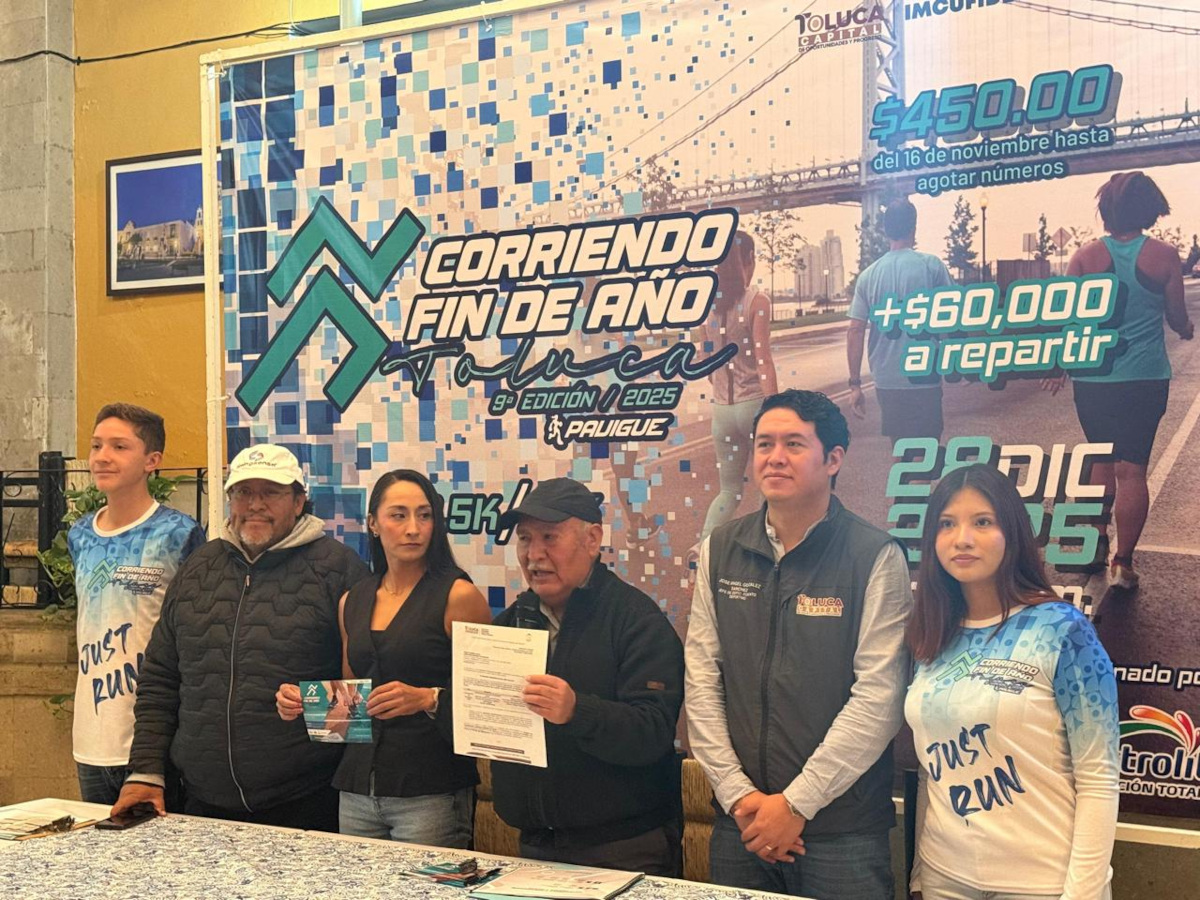 Toluca cerrará actividades con el evento “Corriendo Fin de Año 2025”
