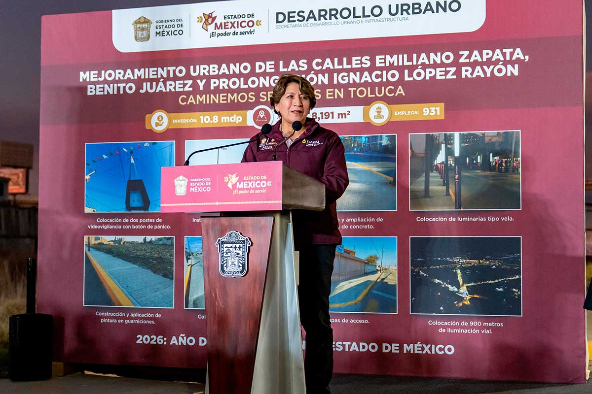 Delfina Gómez y Ricardo Moreno fortalecen la seguridad y el tejido social en San Mateo Otzacatipan con senderos seguros