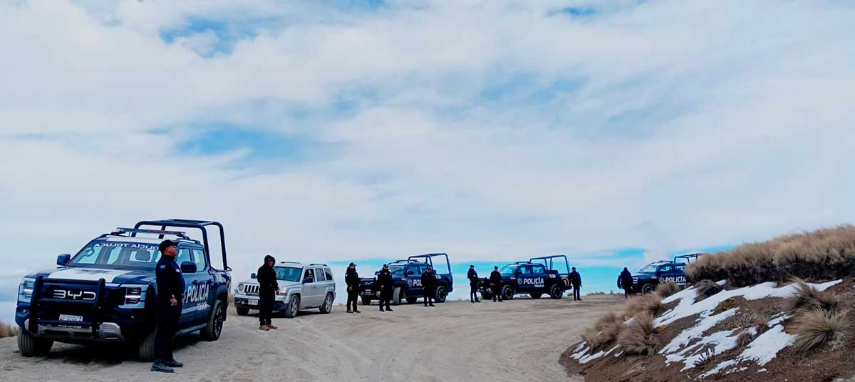 Despliega Gobierno de Toluca operativo de alta montaña en el Nevado de Toluca