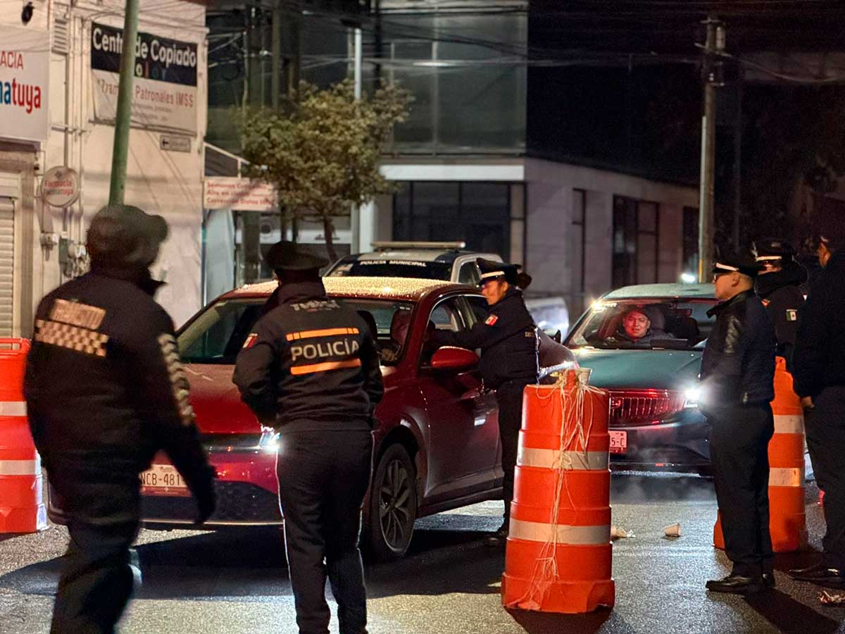 Intensifica Ricardo Moreno operativos viales y detectan 22 conductores alcoholizados en Toluca