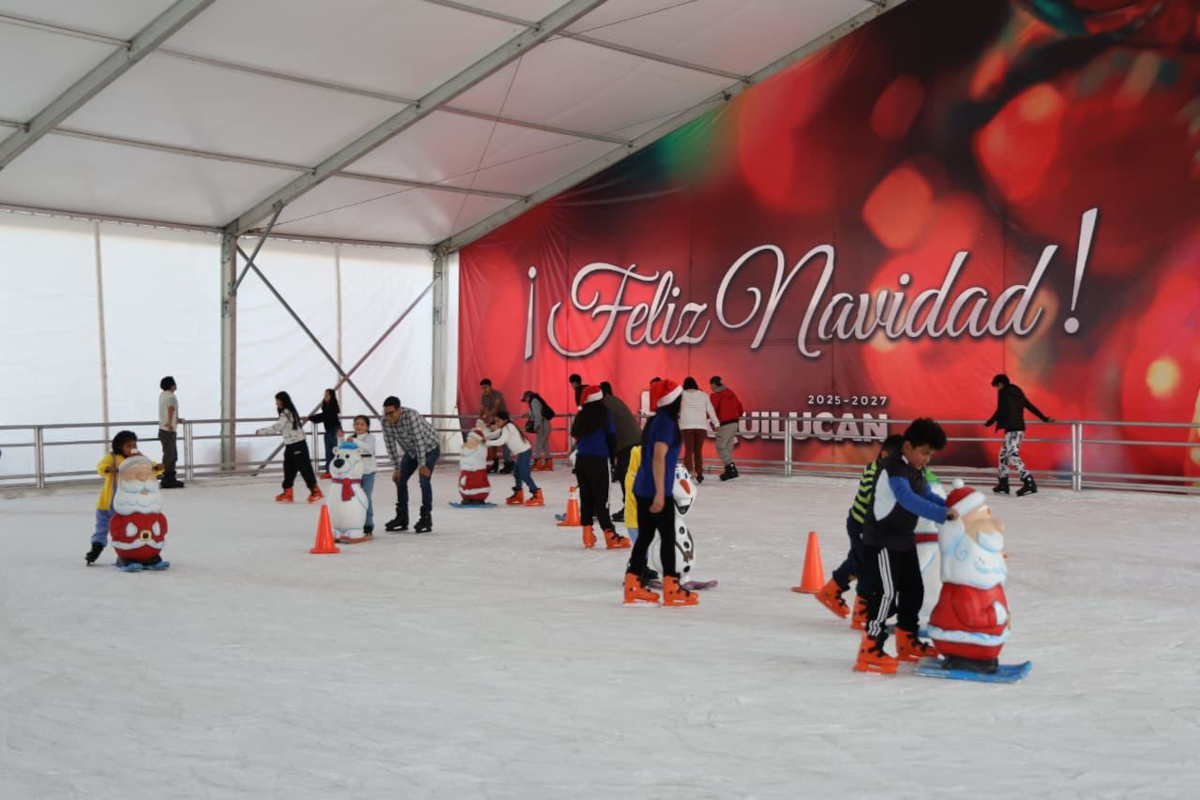 Más de 20 mil personas disfrutaron las pistas de hielo de Huixquilucan